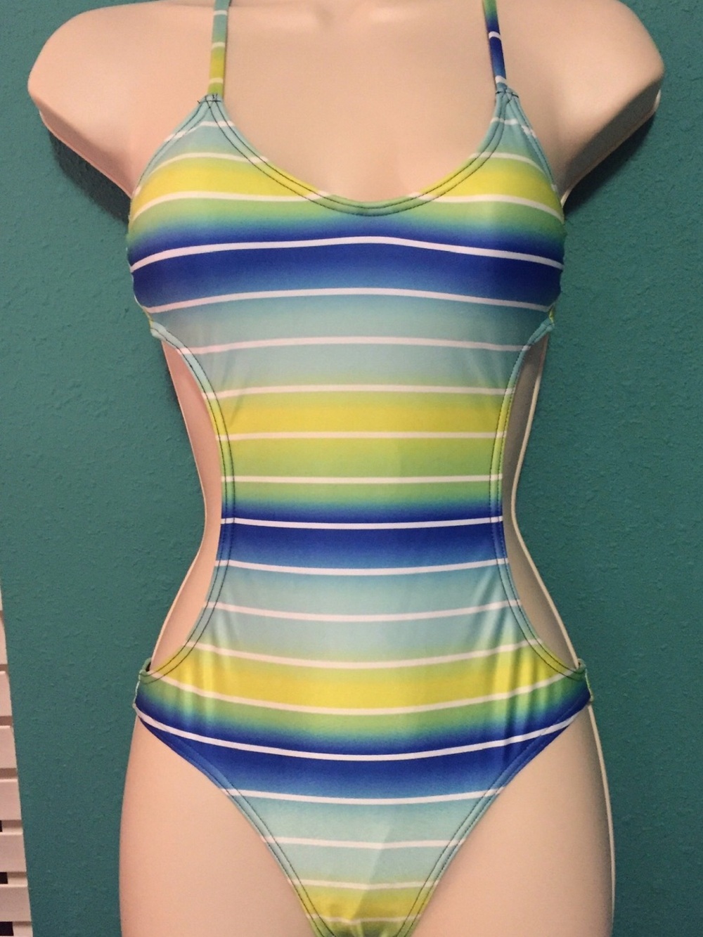 Delia*s striped 1 piece monokini Juniors XS
